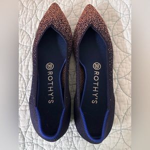 Rothy’s Midnight Metallic Points - Size 8